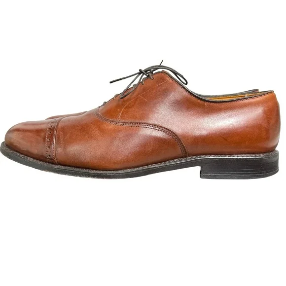 Allen Edmonds Byron Cap Toe Oxford Size 10.5D Allen Edmonds Byron Cap Toe Leather Oxford Dress Shoes Black  main image 4